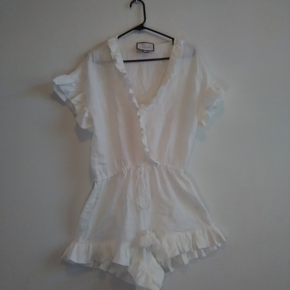 White Frilly Romper